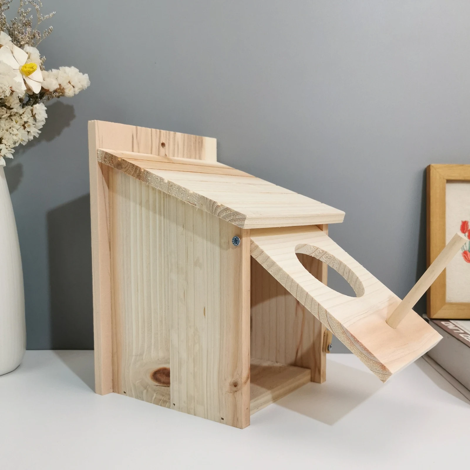 Nichoir extérieur en bois bricolage, naturel et sûr, boîte d'élevage innovante – Image 5
